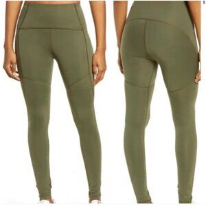 NWT Thinx Active Period Moderate Absorbency Leggings Size XL, Kale Green